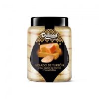 HELADO TARRINA TURRON C/ SIROPE DE TOFFEE Y ALMENDRAS 533Gr.