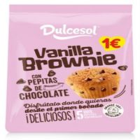 CHOCO-BROWNIE VAINILLA 5u 125Gr. EURO.